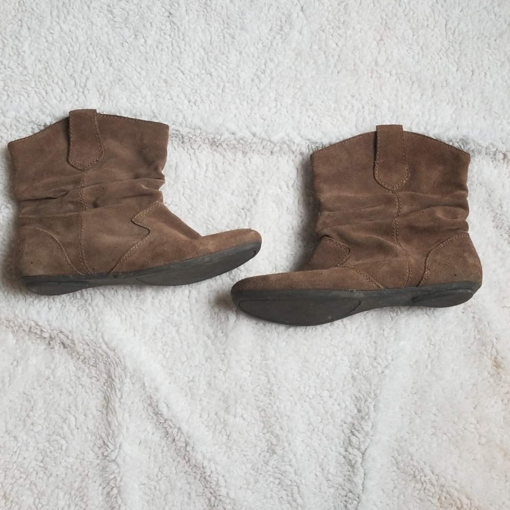Suede booties